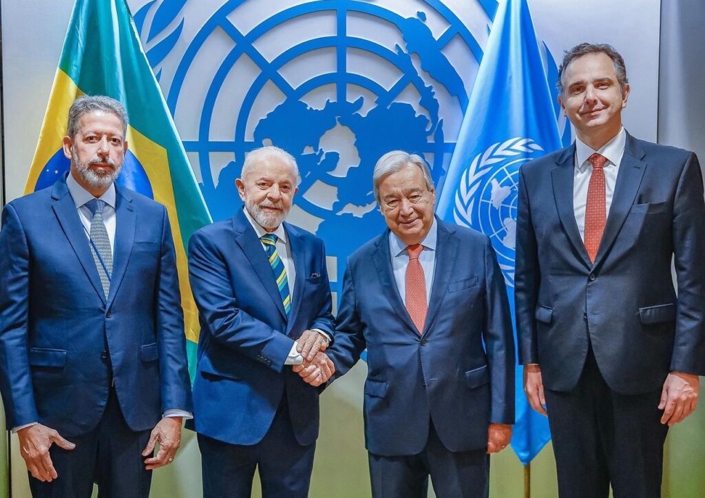 Arthur Lira acompanha Lula na abertura da Assembleia Geral da ONU em Nova Iorque