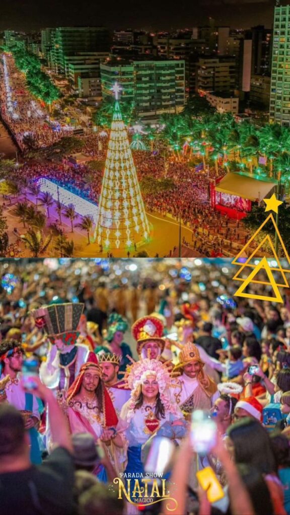 Parada Show Natal Mágico realiza ensaio geral aberto ao público na Praia do Francês