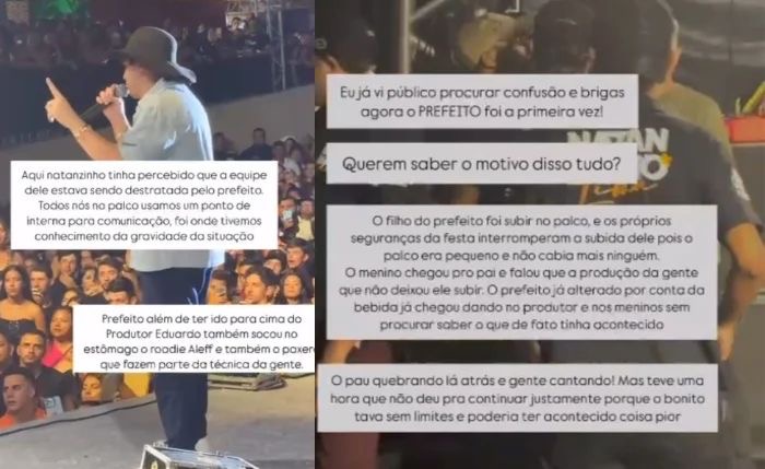 Prefeito de Belém se envolve em confusão durante show de Natanzinho Lima