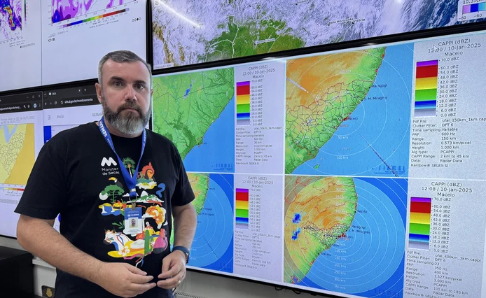 Semarh emite aviso de condições climáticas adversas para Alagoas