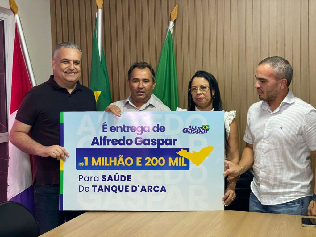 Alfredo Gaspar entrega emenda de R$ 1.235.000,00 para a saúde em Tanque D’Arca